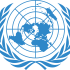 United nations logo in blue and white 